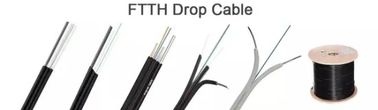 FTTH GJYXFH borboleta-deu forma ao cabo que de fibra ótica o tipo simples G657A1 da curva deixa cair o núcleo da fibra ótica 2 do fio