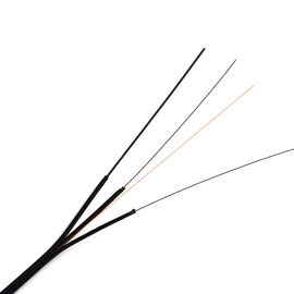 1-4 o cabo pendente FRP do núcleo FTTH/o membro força do aço cobriu o cabo ótico liso