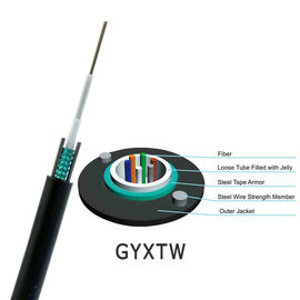 Antena fraca central do tubo do único modo do núcleo de GYXTW 6 e para canalizar o cabo de fibra ótica exterior