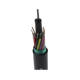 Tubo fraco cabo de fibra ótica aéreo exterior encalhado do único modo do núcleo do canal 24 de GYTS