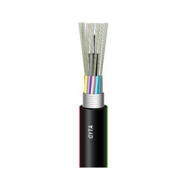 GYTA Single Loose Tube Outdoor Aerial and Duct 24 Core SM Fiber Optic Cable com membro de resistência de fio de aço