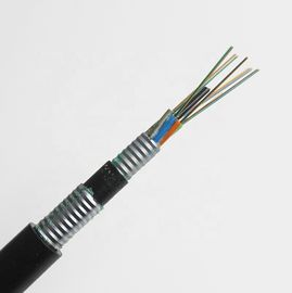 Modo da bainha GYTA53/GYTS53 do dobro do HDPE único blindado sobre o cabo de fibra ótica exterior enterrado direto