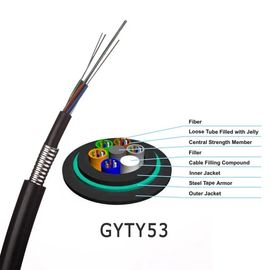 O tubo fraco do enterro GYTA53 direto encalhou cabo blindado da fibra