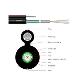 Figura encalhada aço 8 cabo de fibra ótica blindado exterior Gyxtc8a Gyxtc8s