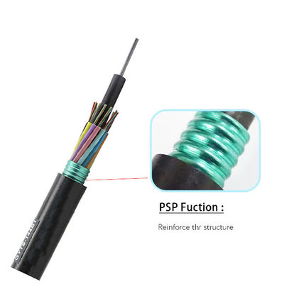 GYTS com fita de bloqueio de água 36 72 96 Core Armored Fiber Optic Cable para conectar equipamentos de comunicação