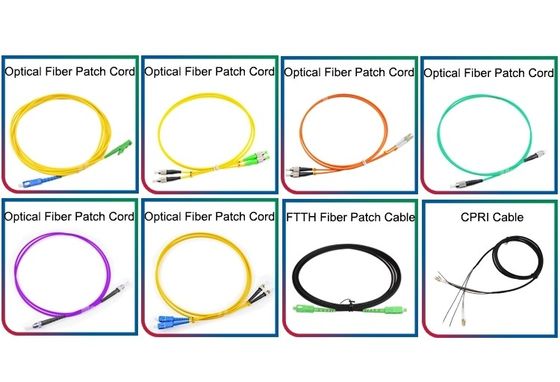 diammeter exterior material 3.0MM do revestimento do PVC do comprimento dos 10m do cabo de remendo da fibra ótica do único modo de cabo de remendo do sc do sc
