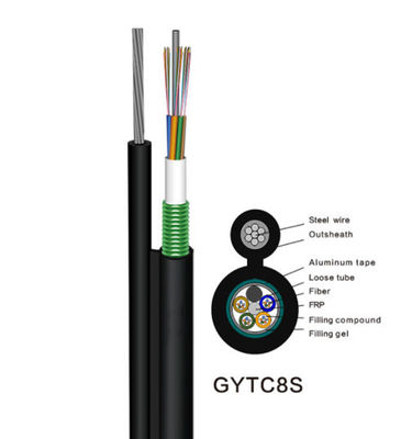 A rede blindada do apoio do auto de 36 núcleos cabografa o cabo ótico de GYTC8Sfiber para o cabo exterior
