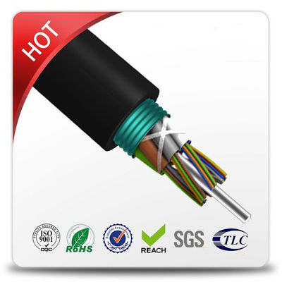 Cabo ótico da multi fibra do membro de força da manutenção programada do núcleo não metálico