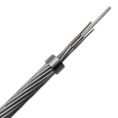 36 cabo de fibra ótica de uma comunicação do cabo OPGW do núcleo autossuficiente para a substituição do fio de terra do aerail